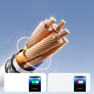 Joyroom S-A28 Flash Series 3A USB-A - Lightning cable 2m - baltos spalvos - Image 3