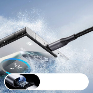 Joyroom S-A28 Flash Series 3A USB-A - USB-C cable 2m - juodos spalvos - Image 6