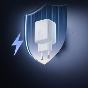 Joyroom JR-TCL05 45W GaN Wall Charger with Cable Organizer - baltos spalvos - Image 9