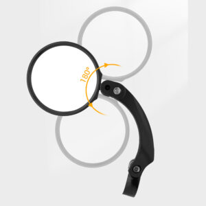 Wozinsky WLR-01I Rearview Left Bicycle Mirror - Black - Image 7