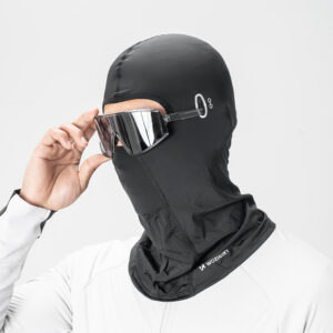 Wozinsky WKM-02B Balaclava Face Mask Motorcycle Bicycle Balaclava with Glasses Holes - Black - Image 2