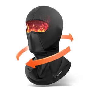 Wozinsky WKM-03B face mask motorcycle bicycle winter balaclava - black - Image 2