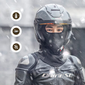 Wozinsky WKM-03B face mask motorcycle bicycle winter balaclava - black - Image 6