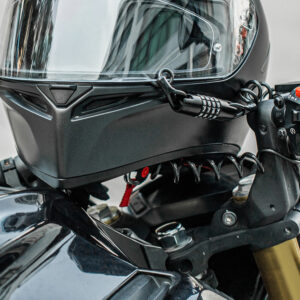 Wozinsky WBN-01R bicycle lock for a bicycle helmet, waterproof, 4-digit combination - black - Image 3