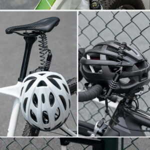 Wozinsky WBN-01R bicycle lock for a bicycle helmet, waterproof, 4-digit combination - black - Image 7