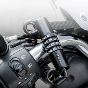 Wozinsky WBN-01R bicycle lock for a bicycle helmet, waterproof, 4-digit combination - black - Image 9