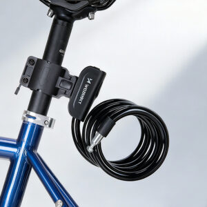 Wozinsky WPB-01R Portable Bike Lock with Anti-Theft Cable and 2 Keys for Electric Bikes and Motorcycles - Black - Image 5