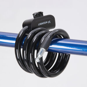 Wozinsky WPB-01R Portable Bike Lock with Anti-Theft Cable and 2 Keys for Electric Bikes and Motorcycles - Black - Image 6