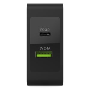 Green Cell Charger USB-C 45W PD with cable USB-C and extra USB port for Asus ZenBook, HP Spectre, HP Envy x2 and others - Image 3