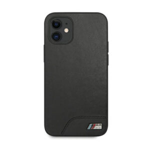BMW Smooth PU Leather - dėklas skirtas Apple iPhone 12 mini Black - Image 3