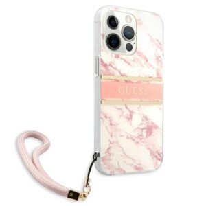 Guess Marble Strap - dėklas skirtas Apple iPhone 13 Pro Max Pink - Image 4