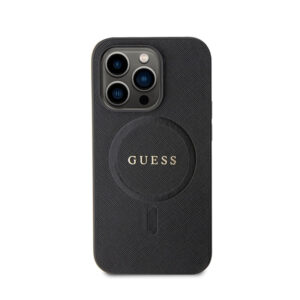 Guess Saffiano MagSafe - dėklas skirtas Apple iPhone 15 Pro black - Image 3