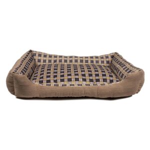 Soft bed sofa for a dog 90 x 70 x 20 cm, size XL (beige) - Image 1