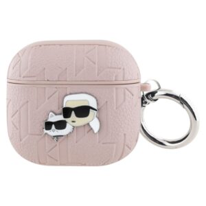 Karl Lagerfeld Monogram Karl & Choupette Head - AirPods 4 Case (pink)