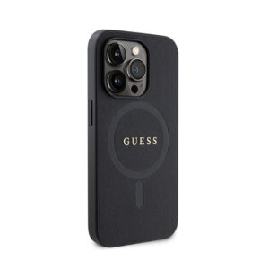 Guess Saffiano MagSafe - dėklas skirtas Apple iPhone 15 Pro black - Image 4