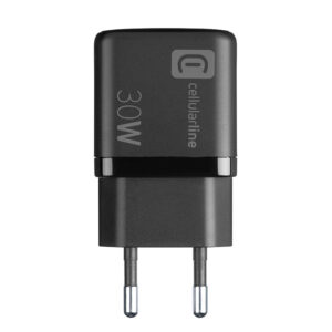 Cellularline Multipower Micro GaN - USB-C & USB-A Power Delivery 30W mains įkroviklis juodos spalvos - Image 3