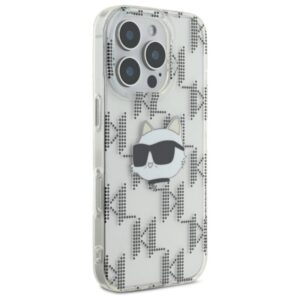 Karl Lagerfeld IML Choupette Head Electroplated - dėklas skirtas Apple iPhone 16 Pro transparent - Image 4