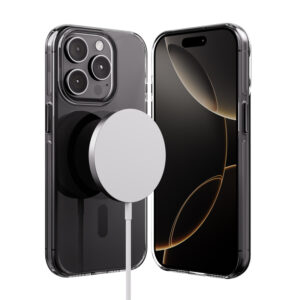 Crong Clear MAG Pro - dėklas Apple iPhone 15 Pro MagSafe black - Image 1