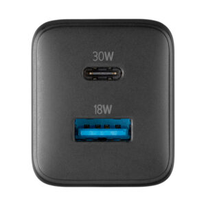 Cellularline Multipower Micro GaN - USB-C & USB-A Power Delivery 30W mains įkroviklis juodos spalvos - Image 4