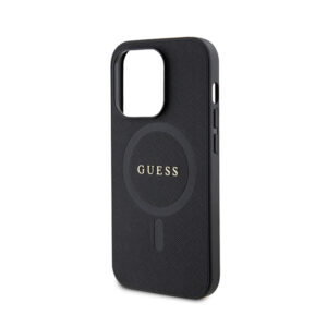 Guess Saffiano MagSafe - dėklas skirtas Apple iPhone 15 Pro black - Image 6