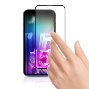 3mk HardGlass Max Lite - Apsauginis stiklas skirtas iPhone 15 Pro Max (Black) - Image 5