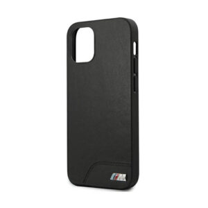 BMW Smooth PU Leather - dėklas skirtas Apple iPhone 12 mini Black - Image 6