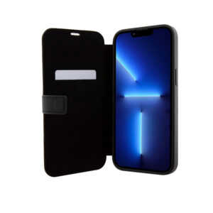 Mercedes Booktype Leather Wave Pattern - Apple iPhone 15 Pro Case black - Image 4