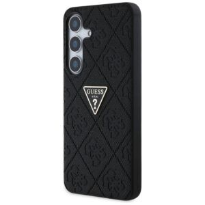 Guess Hot Stamp 4G Pattern Triangle Metal Logo - dėklas skirtas Samsung Galaxy S25 black - Image 2