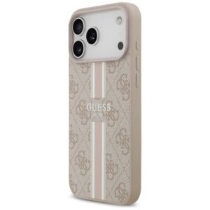 Guess 4G Printed Stripes MagSafe - dėklas skirtas Apple iPhone 17 Pro Max pink - Image 2