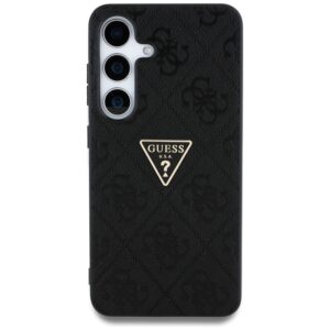Guess Hot Stamp 4G Pattern Triangle Metal Logo - dėklas skirtas Samsung Galaxy S25 black - Image 3
