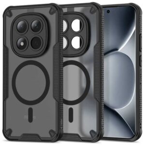 Tech-Protect Rugged Shield MagSafe Xiaomi Poco M8 Pro / Redmi Note 15 Pro+ Plus 5G dėklas matinės juodos spalvos