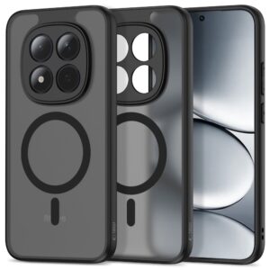 Tech-Protect MagMat MagSafe Xiaomi Redmi Note 15 Pro 5G matinės juodos spalvos