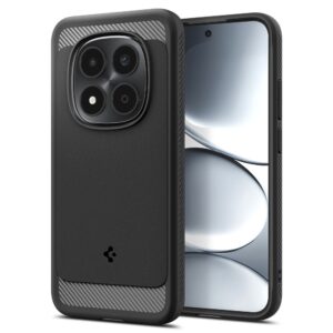 Spigen Rugged Armor dėklas telefonui Xiaomi Redmi Note 15 Pro 5G matinės juodos spalvos