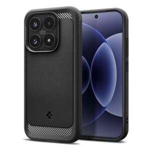 Spigen RUGGED Armor dėklas telefonui Xiaomi 17 matinės juodos spalvos - Image 1