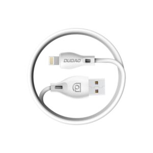 Dudao USB / Lightning cable 2.4A 1m white (L4L 1m white) - Image 3