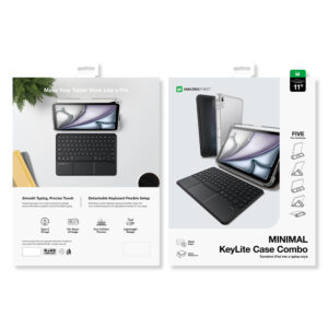 AmazingThing Minimal Case Keylite Combo Keyboard dėklas skirtas Apple iPad Air M3 11" - juodos spalvos - Image 5