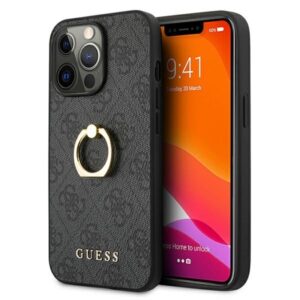 Guess 4G Ring Case - dėklas skirtas Apple iPhone 13 Pro Grey - Image 1