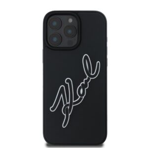 Karl Lagerfeld 3D Rubber Bicolor Signature - dėklas skirtas Apple iPhone 16 Pro Max black - Image 3