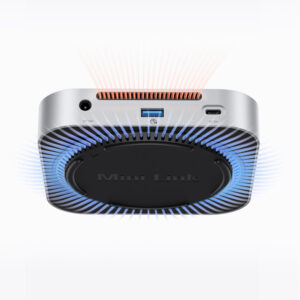 Orico MiniLink 9-in-1 Docking Station with M.2 SSD Hard Drive Bay - sidabro spalvos - Image 4