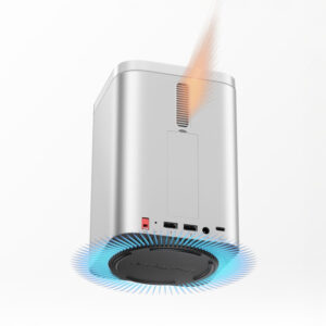 Orico MiniTower Docking Station with Hard Drive Bays for up to 56TB - sidabro spalvos - Image 3