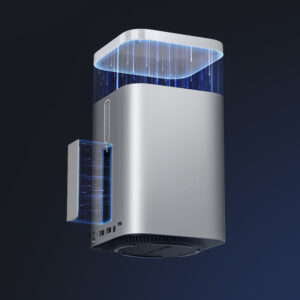 Orico MiniTower Docking Station with Hard Drive Bays for up to 56TB - sidabro spalvos - Image 6