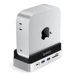 Orico MiniDock 10-in-1 Docking Station with SSD Hard Drive Bay - sidabro spalvos - Image 3