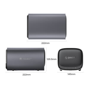 ORICO NAS MetaBox Pro Home network disk array - pilkos spalvos - Image 3