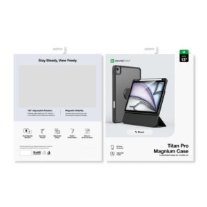 AmazingThing Titan Pro Mag dėklas skirtas Apple iPad Air M3 13" - juodos spalvos - Image 5