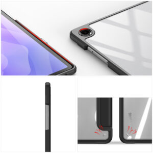 Dux Ducis Toby Armored Flip dėklas skirtas Samsung Galaxy Tab A11 Plus/A9 Plus - juodos spalvos - Image 6