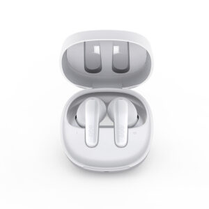 QCY T13X į ausis įkišamos ausinės su ENC IPX5 Bluetooth 5.3 - baltos spalvos - Image 2