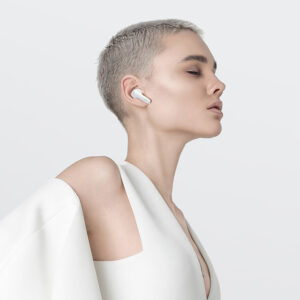 QCY T13X į ausis įkišamos ausinės su ENC IPX5 Bluetooth 5.3 - baltos spalvos - Image 6