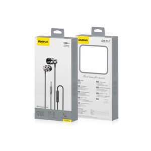 Dudao X10PRO į ausis įkišamos ausinės, laidinės, 3.5mm mini jack - juodos spalvos - Image 5