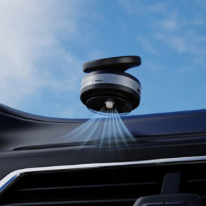 Dudao F24MAX automobilinis laikiklis su 15W belaidis įkrovimas, MagSafe Compatible, su Automatic Suction Cup - juodos spalvos - Image 3