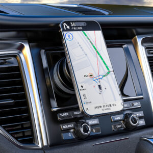 Dudao F24MAX automobilinis laikiklis su 15W belaidis įkrovimas, MagSafe Compatible, su Automatic Suction Cup - juodos spalvos - Image 4